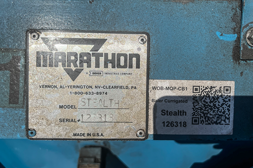  Used Marathon Stealth Manual Tie Horizontal Baler For Sale